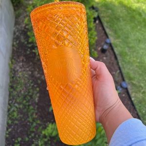 🍊 STARBUCKS SUMMER 2022 24oz TUMBLER WITH LID
